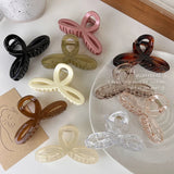 Sweet Acrylic Hair Claw Shark Clips Jelly Grab Clip Womens Girls Hairpins