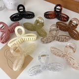 Sweet Acrylic Hair Claw Shark Clips Jelly Grab Clip Womens Girls Hairpins