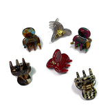 Mini Acetic Acid Claw Clips for Women Girls Hairpins Crab Barrettes