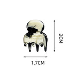 Mini Acetic Acid Claw Clips for Women Girls Hairpins Crab Barrettes