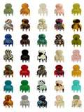 Mini Acetic Acid Claw Clips for Women Girls Hairpins Crab Barrettes