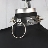 Gothic Leather Harness Choker Collar For Women Punk Choker