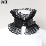 Punk Rivet Tassels Leather Collar Choker Necklace