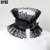 Punk Rivet Tassels Leather Collar Choker Necklace