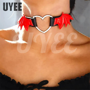 Spikes Bat Wings Gothic Chokers Necklace for Women