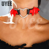 Spikes Bat Wings Gothic Chokers Necklace for Women
