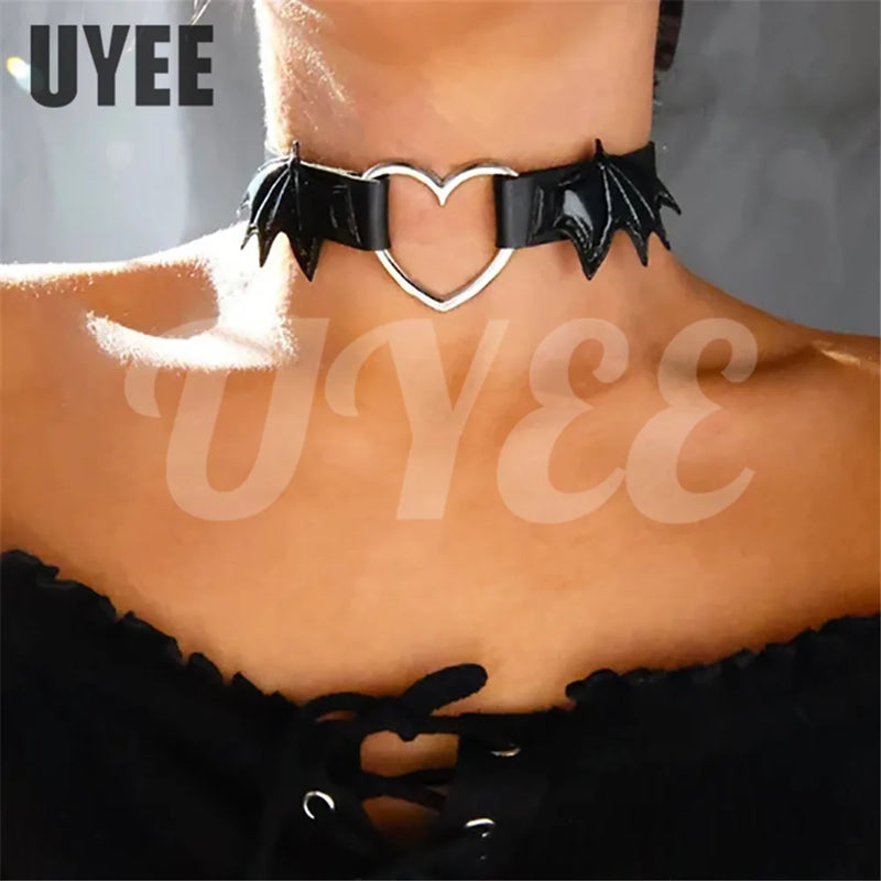 Spikes Bat Wings Gothic Chokers Necklace for Women