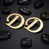 Personalized Name Stud Earrings Stainless Steel for Women Girls