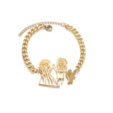 UZone Draw Art Logo Bracelet Stainless Steel Personalized Birthday Gift