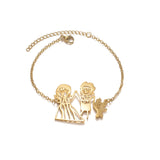 UZone Draw Art Logo Bracelet Stainless Steel Personalized Birthday Gift