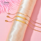 UZone Engraved Name Text Stainless Steel Bracelets