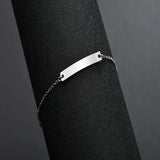 UZone Engraved Name Text Stainless Steel Bracelets