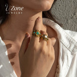 UZone Stainless Steel Rings for Men Women Wedding Engagement Jewelry