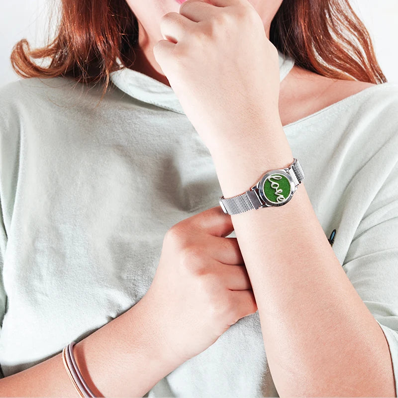 316L Stainless Steel Mesh Bracelet Charm Bracelet for Women