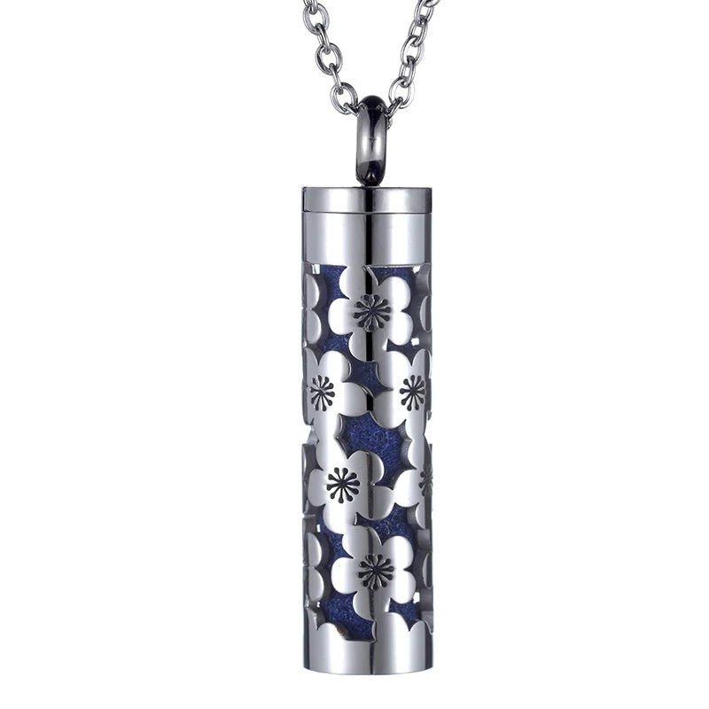 Ubelieve Aroma Necklace Stainless Steel Essential Oil Diffuser Pendant