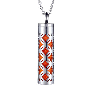 Ubelieve Oil Diffuser Necklace Aromatherapy Pendant 316L Stainless Steel