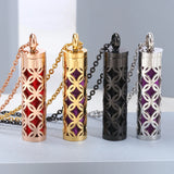 Ubelieve Oil Diffuser Necklace Aromatherapy Pendant 316L Stainless Steel