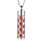 Ubelieve Oil Diffuser Necklace Aromatherapy Pendant 316L Stainless Steel