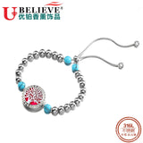Ubelieve Essential Oil Diffuser Bangles Charm Bracelet Stainless Steel