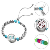 Ubelieve Essential Oil Diffuser Bangles Charm Bracelet Stainless Steel
