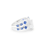 Ufooro Big Stone Zircon Ring Set for Women Wedding Engagement