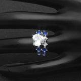 Ufooro Big Stone Zircon Ring Set for Women Wedding Engagement