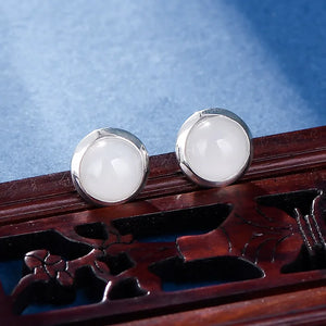 10MM Mini Studs Earrings Corundum HOT PINK 925 Silver Gemstones E1618