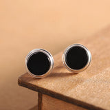 11MM Mini Corundum Earrings 925 Sterling Silver Studs Fine Jewelry E1630