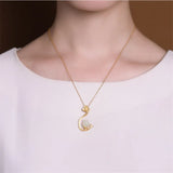 Tulip Magnolia Flower Necklace 925 Silver