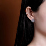 Thai Silver Flying Crane Studs Earrings for Women