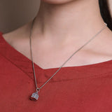 Thai Silver MINI Pendant for Women Retro Dress Jewelry