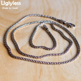 Creative Popcorn Silver Chain Necklace Unisex 925 Silver Accessory Thai Jewelry