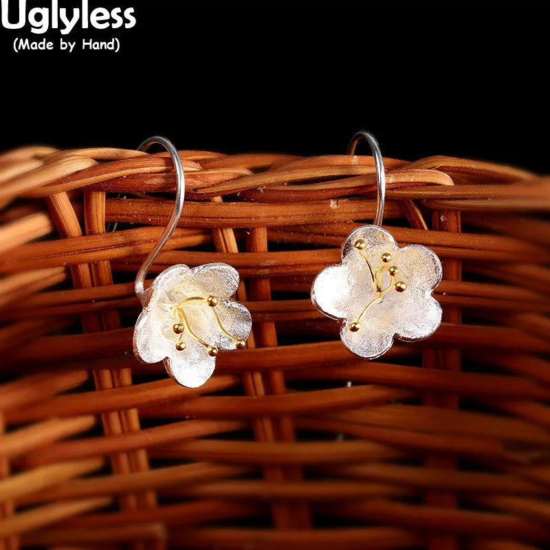 Personalized Little Flowers Earrings 925 Silver Brincos
