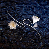 Personalized Little Flowers Earrings 925 Silver Brincos