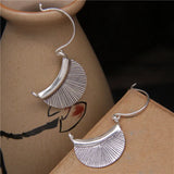 Exotic Hoops Earrings for Women 925 Sterling Silver Vintage Thai Silver Jewelry