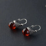 Candy Colors Chalcedony Dangle Earrings Thai Silver 925 Brincos Jewelry
