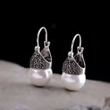 Candy Colors Chalcedony Dangle Earrings Thai Silver 925 Brincos Jewelry