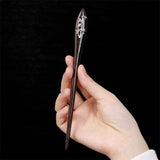 Thai Silver Hair Sticks Wood Hair Jewelry