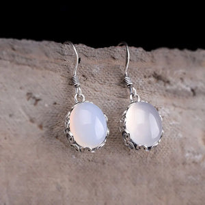 Multi-Color Chalcedony Thai Silver Earrings