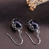 Multi-Color Chalcedony Thai Silver Earrings