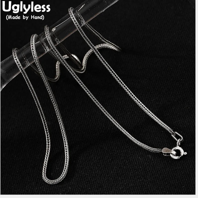 925 Sterling Silver Snake Chain Necklace 1.2mm Unisex Fine Jewelry