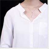 Sterling Silver Jade Magnolia Necklace Floral Choker Gems Pendant