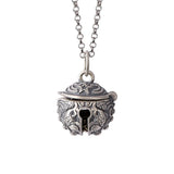 Thai Silver Opening Bells Pendant 925 Sterling Silver Necklace