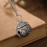 Thai Silver Opening Bells Pendant 925 Sterling Silver Necklace