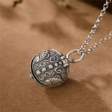 Thai Silver Opening Bells Pendant 925 Sterling Silver Necklace