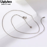 Adjustable Silver Chains Necklace for Women with Heart Charm