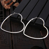 Geometric Hoop Earrings for Women Exaggerated Big Size 925 Silver Brincos