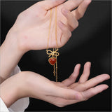 925 Silver Knots Pendant & Chain Agate LOVE Bijoux Fine Jewelry P760