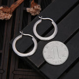 925 Silver Small Hoop Earrings Women Girls
