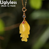 Tropical Fish Pendant Necklace 925 Silver Beeswax Jewelry